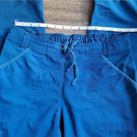 NrG by Barco Women's 4 Pocket Tie Front Straight Leg Scrub Pant - Picture 2 of 5